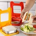 thumbnail image 4 of 2PCS Sandwich Maker Mold Uncrustable Sandwich Maker Cutters For Kids Lunch Mini Cookie Cutter And Sealer（2pc） Yellow, 4 of 8