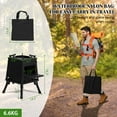 thumbnail image 2 of Wood Burning Camp Stove, Outdoor Portable Wood Burning Camp Stove,14.17" x 14.17" x 18.31"(36*36*46.5cm )wood camping stove for outside Cooking Survival Campfire Patio Backyard Gathering, 2 of 6