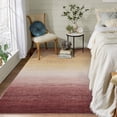 thumbnail image 3 of ZACOO 8x10 Modern Area Rug Machine Washable Rug Soft Low Pile Stain Resistant Rug Office Ultra-Thin Non Slip Rug, Pink/Brown, 3 of 8