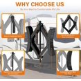 thumbnail image 6 of YIXUAN Heavy Duty X-Shaped Camper Wheel Chock Stabilizer – 2 Sets for RV Travel Trailer, Anti-Move Tire Wheel Chock, Fits 3.5" to 12" Wheel Gaps, 6 of 7