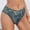 Green, variant on Womens High Cut Bikini Underwear - Hot Pink Faux Denim Print Y2K Polyamide Stretch Panties,Size S