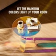 thumbnail image 6 of VEVOR Storage Round Acrylic Coffee Table with 3 Foot Pads, Multicolor, 6 of 7
