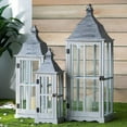 thumbnail image 4 of A&B Home Window Scape Lanterns - Gray - Set of Three-Color:Gray,Style:Classic Vintage, 4 of 6