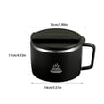 thumbnail image 4 of Advancent Seguro para el tazón de ramen No más preocupaciones por los productos químicos nocivos Tazón de ramen de acero inoxidable con tapa Mostrada Azul claro, 4 of 6