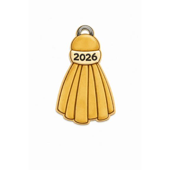Class of 2026 Tassel Cookie Cutter & Stamp