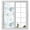 white Turquoise Gray, variant on Blue Teal Coastal Privacy Window Film, Decorative Frosted Glass Window Film, Summer Beach Starfish Coral Nautical Reusable Peel and Stick Static Cling for Home Bathroom Office Glass Door 17.7"x39.3"