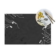 thumbnail image 4 of ZNDUO Placemats, 6 PCS Heat Resistant Stain Resistant Woven PVC Insulation Placemats, Durable Washable Elegant Table Mats for Dining-Gray Circuit, 18"x12", 4 of 6