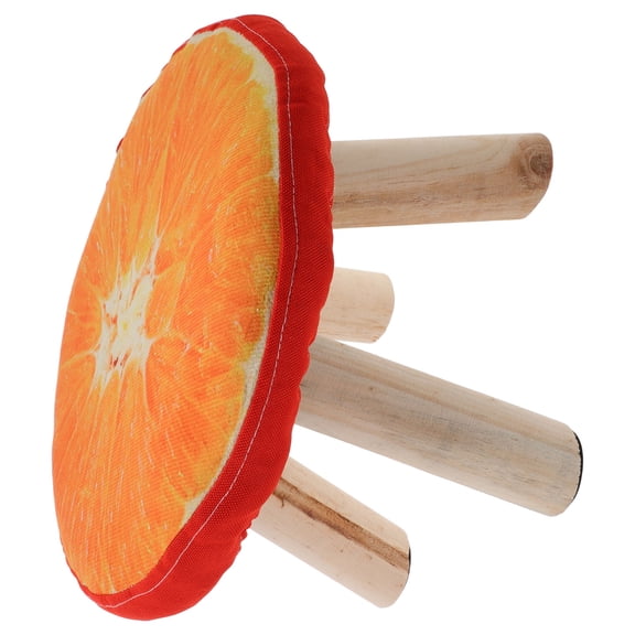 SWETRACE Non Slip Changing Stool Orange Shape Foot Rest Stool Creative Design For Adults 1Set