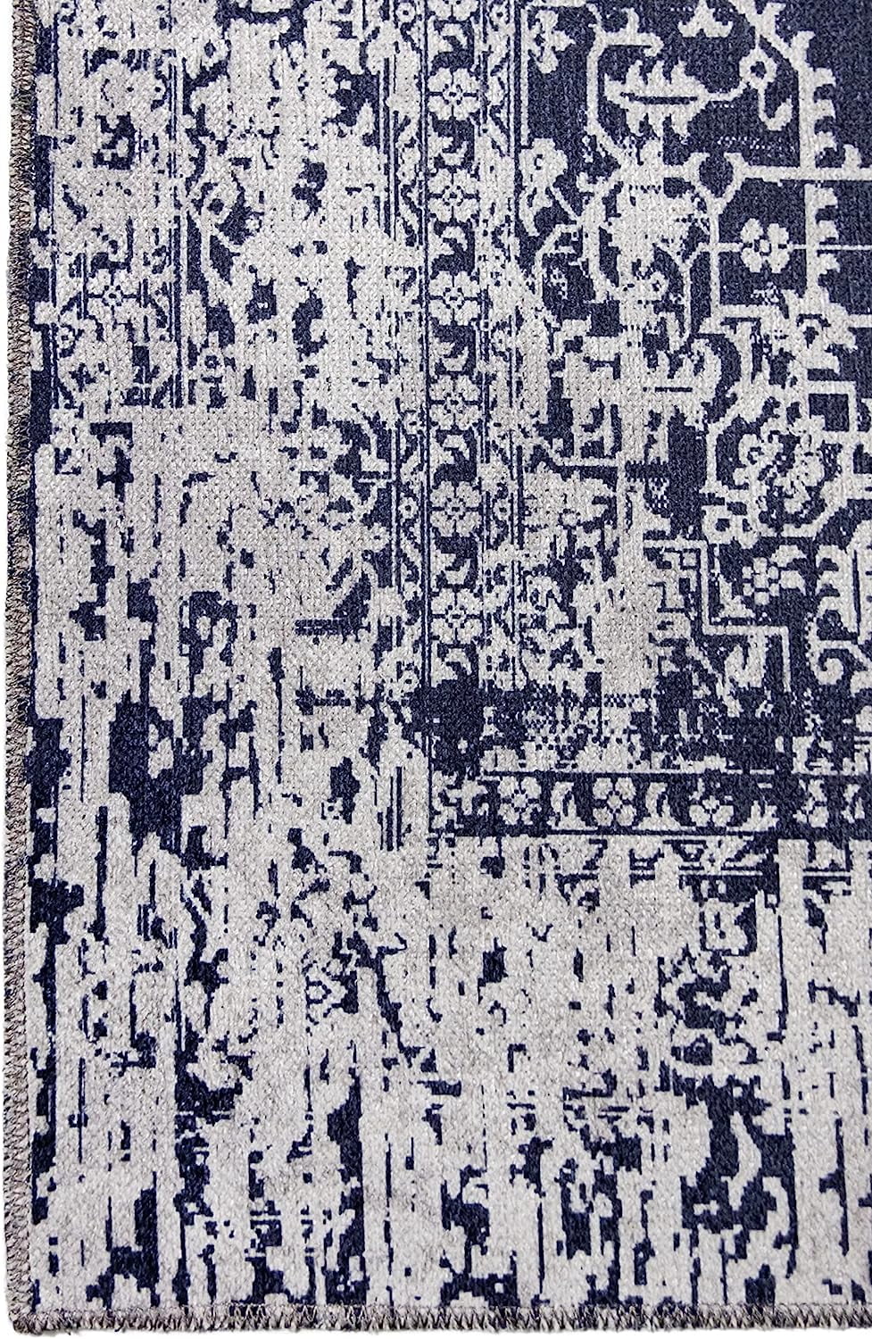 Gloria - Door mat Washable Rug Runner Low Profile Persian Washable Rugs Non Slip Rugs for Living Room Light Weight Outdoor Mat
