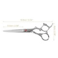 thumbnail image 4 of Unique Bargains Barber Hair Cutting Scissors Stainless Steel Silver Tone, 4 of 7