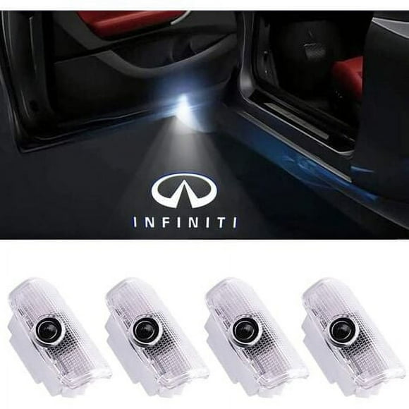 Infiniti Car LED Door Logo Projector Lights (4-Pack) for G, M, Q, FX, EX, QX Series