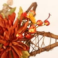 thumbnail image 4 of Fall Wreath,Star Shape Wreath with Chrysanthemum Leaves Berries,Autumns Harvest Wreath,Harvest Thanksgiving Door Wreath,Front Door Hanging Wreath for Home Thanksgiving Autumn Fall Decor, 4 of 8