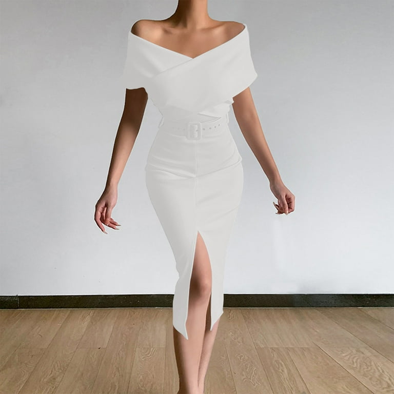 knee length dresses for ladies Callaway Bandage Knit Cutout Maxi Dress main image 1