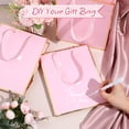24 Pack Pink Gold Metallic Paper Gift Bags With Handles and Tissue ...