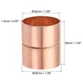 thumbnail image 2 of Unique Bargains 32mm Straight Copper Pipe Coupling Connecting Adapter Solder Connection for Plumbing 2 Pack, 2 of 5