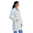 thumbnail image 5 of Landau Women's Essential Lab Coats Classic Relaxed Fit Breathable Fade Resistant 3 Pockets Button Mid-Length Lab Coat Scrub, Style 3172, 5 of 7