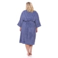 thumbnail image 4 of TexereSilk Women's Luxury Terry Cloth Bathrobe - Soft Modal & Organic Cotton (Kashmir Blue, SM), 4 of 6