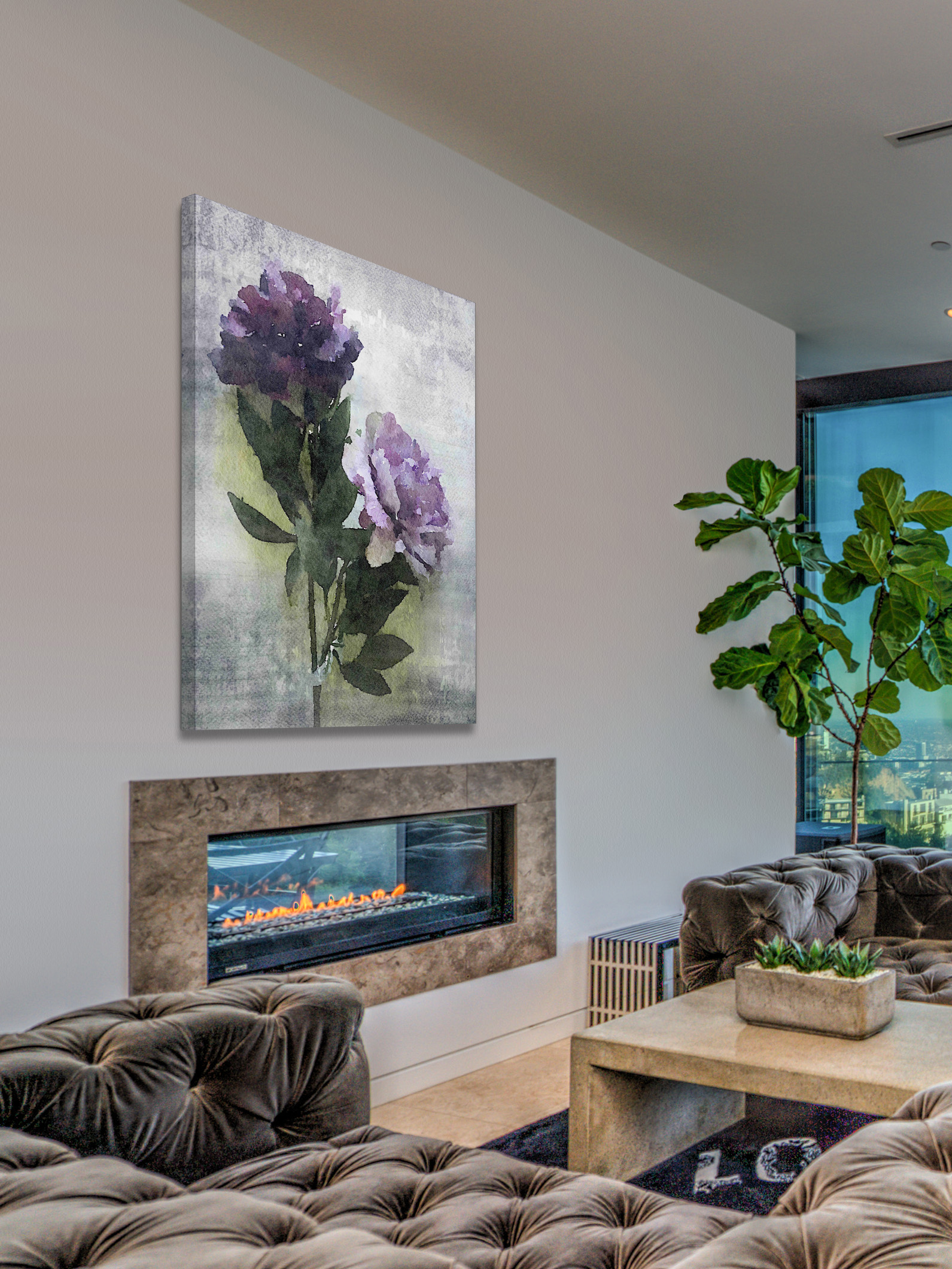 "Breath Away" Painting Print on Wrapped Canvas