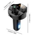thumbnail image 3 of Transmisor Bluetooth para coche, adaptador Bluetooth para coche con carga USB, cargador para coche, reproductor MP3, disco USB, llamadas manos libres, carga inalámbrica, 3 of 9