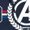 NAVY, variant on Avengers - Collegiate - Men's Fleece Hoodie Sweatshirt