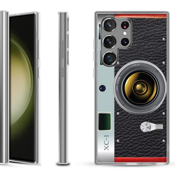 Slim-Fit Fashion Phone Case for Samsung Galaxy S23 Ultra, by OneToughShield ® - Vintage Camera