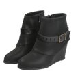 thumbnail image 2 of Botas de tacón alto para mujer, informales, con cordones, cremallera, Color sólido Wmkox8yii hfjk462, 2 of 9