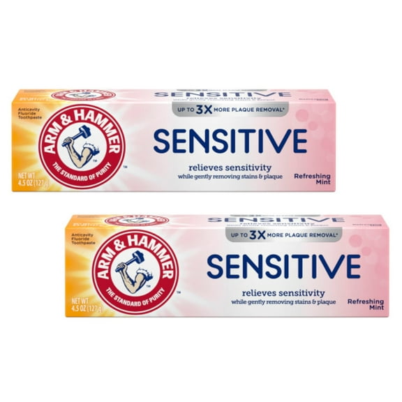 Pack of (2) ARM And HAMMER Sensitive Teeth And Gums Toothpaste 4.5 oz