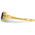 thumbnail image 3 of 14k Yellow Gold Amethyst Birthstone Ring - Ring Size 7.0-1.2gm, 3 of 8