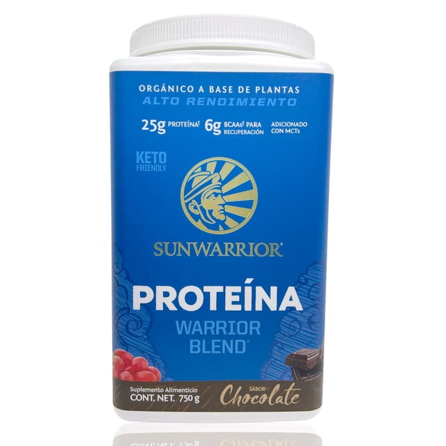 Proteína Vegana Sunwarrior Blend Chocolate 750 grs Keto