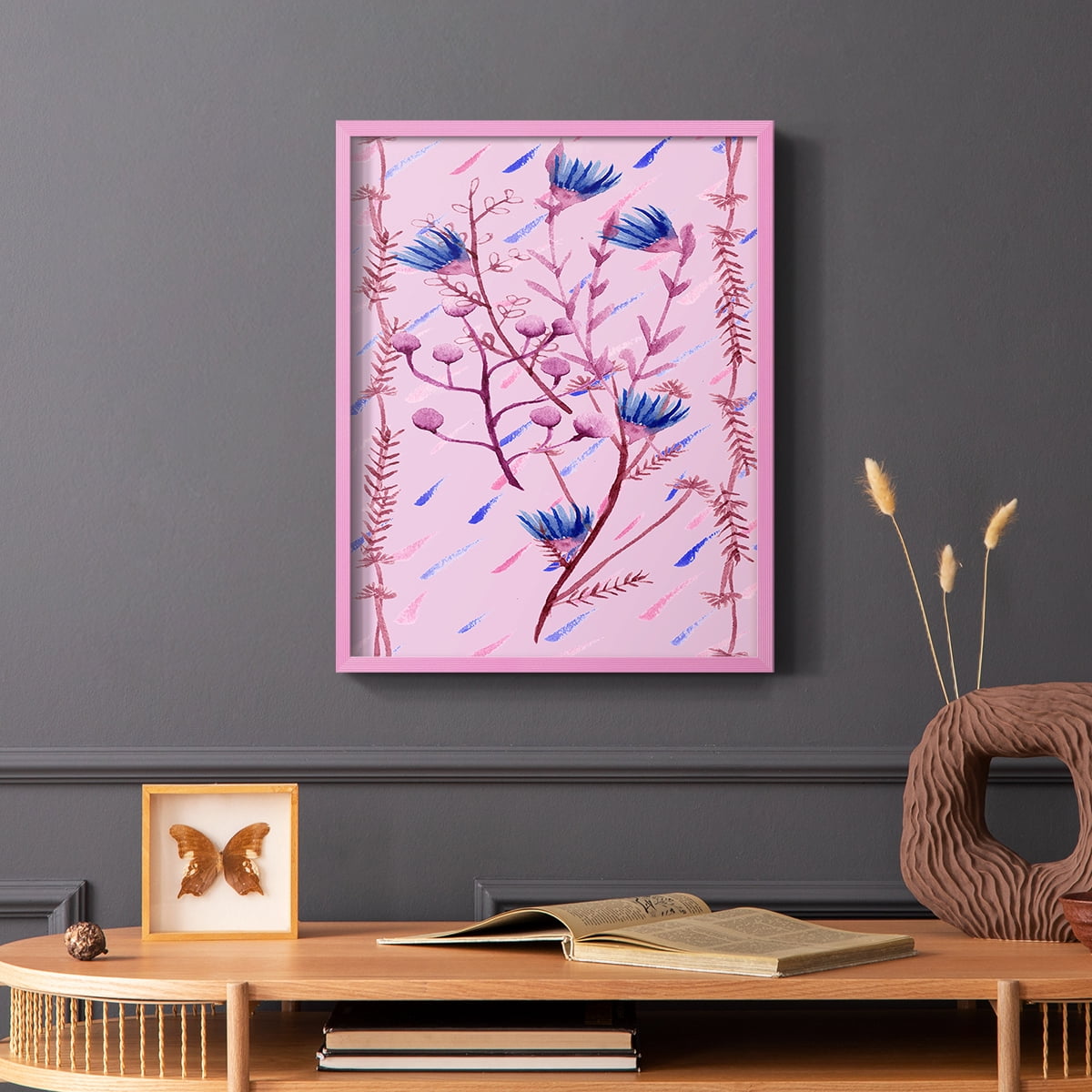 XO Collection B Framed Print - Solid Wood in Single Picture Frame Solid Wood 2 Framed Print