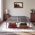 thumbnail image 3 of Einfach Full Bed Frame with Ample Under-Bed Storage Space, Heavy Duty, No Box Spring Needed, Gray, 3 of 10