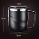thumbnail image 5 of Taza de café de acero inoxidable con tapa y asa, taza de café aislada al vacío, regalo creativo de oficina, taza de té, taza de agua para el hogar Kuyhfg Bienvenido a Kuyhfg, 5 of 5