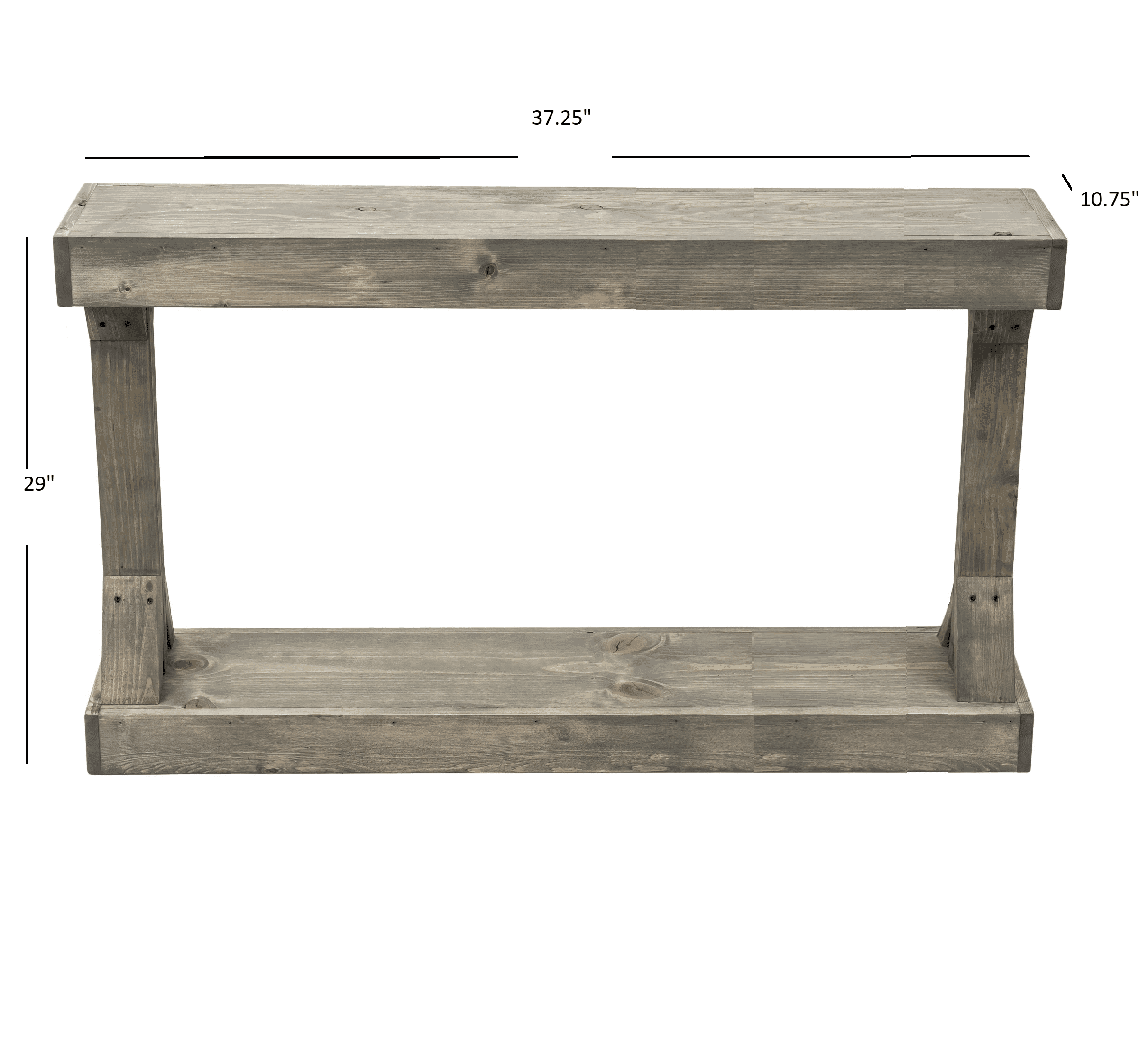 barb dark walnut small console table