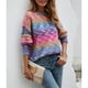 thumbnail image 4 of Suéter De Cuello Redondo Para Mujer, Suéter Suave Con Hombros Caídos, Lindo Y Elegante, Colorido, Cálido Para La Cita, Para El Otoño, Para El Día A Día ANGGREK Otros, 4 of 8