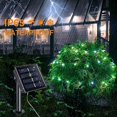 thumbnail image 3 of 2 Pack Each 33ft 100 LED Solar Fairy Lights Outdoor Waterproof, Silver Wire White Solar String Lights, 8 Modes Solar Christmas Lights, 3 of 3