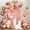 Pink Gold Nude, variant on Orange Black White Silver Balloon Garland Arch Kit, 167Pcs Latex Balloons Different Sizes 18 12 10 5 inch for Birthday Graduation Halloween Basketball Theme Party Decoration