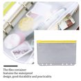 thumbnail image 2 of justharion 10 Pieces Zipper Pouch Container Convenient PVC Documents Pouches Document Holding Bag Storage Containers for Home Office School A6 Yellow, 2 of 5