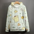 thumbnail image 2 of Pompompurin Hoodie 3D Print Pullover Hooded Long Sleeve Sweatshirts Tops Blouse with Pocket for Mens Womens, 2 of 6