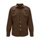 thumbnail image 4 of pstuiky camisas de manga larga para hombre, Chaqueta tipo cárdigan de manga larga con solapa y botones, color liso, para hombre, con múltiples bolsillos Tops de talla grande para hombre l, 4 of 6