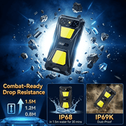 Unlocked Rugged Phone 16GB(4+12expansion)+256GB OUKITEL G5 6300mAh Battery 10W Fast Charging IP68 Waterproof Shockproof Cell Phone For Delivery Personnel Industrial Practitioners Outdoor Users