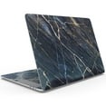thumbnail image 3 of DesignSkinz Dark Natural Marble Surface Full-Body Skin Decal Wrap Cover for MacBook Pro 15" with Touch Bar (A1707/A1990), 3 of 9