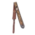 thumbnail image 2 of Walker & Williams LC-45 100% Handmade Leather Guitar Strap with Hand Tooled Eagle, 2 of 6