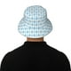 thumbnail image 5 of Balery Blue and White Squares Sombreros para el sol para hombre y mujer, sombrero de pescador con UPF 50+, 5 of 6