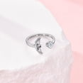 thumbnail image 3 of Angel Wings Cross Ring Sterling Silver Always With you Ring for Women, 3 of 6