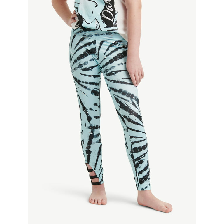 Justice Girls Radial Dye Print Dance and Gymnastics Legging, Sizes XS-XL 