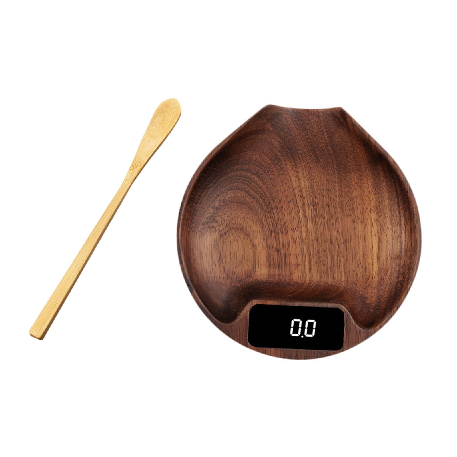 Tongina Electronic Coffee Scale Pour over Espresso Scale Display Coffee Beans Scale Electronic Food Scale for Baking Home Cooking Brown