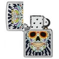 thumbnail image 7 of (2 pack) Zippo Sugar Skull Street Chrome Pocket Lighter, 7 of 7