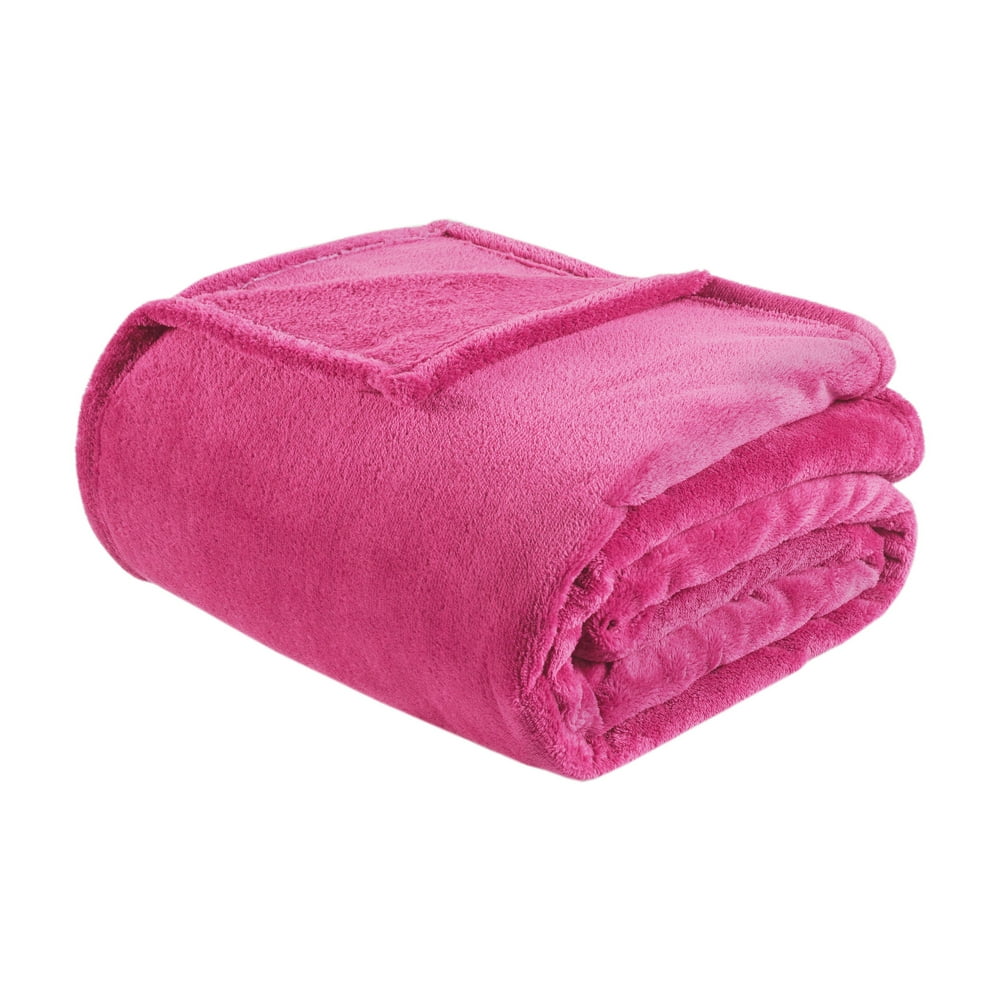 Home Essence Oversized Plush Microlight Bed Blanket, Twin/Twin XL, Pink
