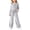 Gray, variant on OGLCCG 2 Piece Outfits for Girls Kids Fall Velour Tracksuit Set Zip up Cropped Hoodies Jacket with Baggy Sweat Pants(Pink,7-8 Years)