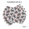 thumbnail image 2 of Placemats Set Of 4 / 6, Turtle Print Placemats For Dining Table Indoor/Outdoors Heat Resistant Washable Placemats 18" X 12", 2 of 8